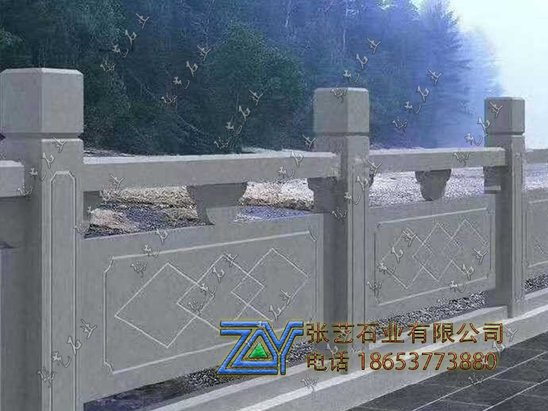 青石线条栏杆护栏