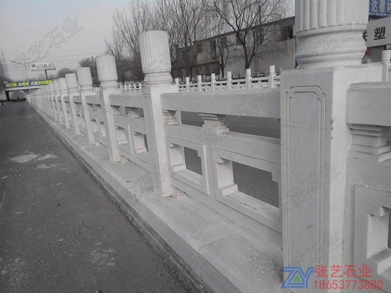 汉白玉桥面石护栏