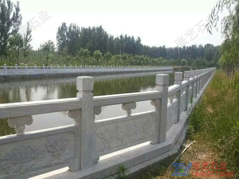 草白玉河道石栏杆加工