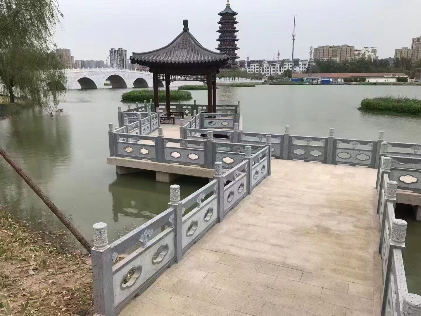 石栏杆图片