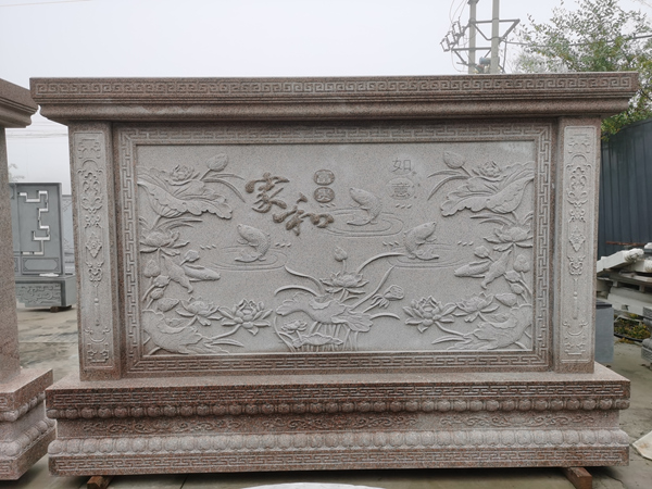 石雕山水壁画
