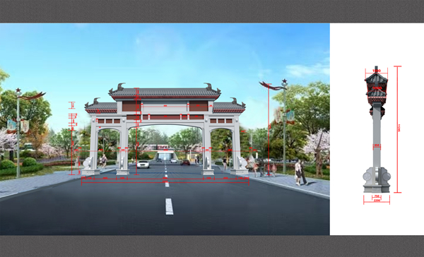 石雕门楼牌坊定做